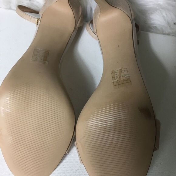 Aldo beige heels snake skin print sandals size 11 - Picture 6 of 7